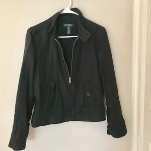 Ralph Lauren Linen Bomber Jacket